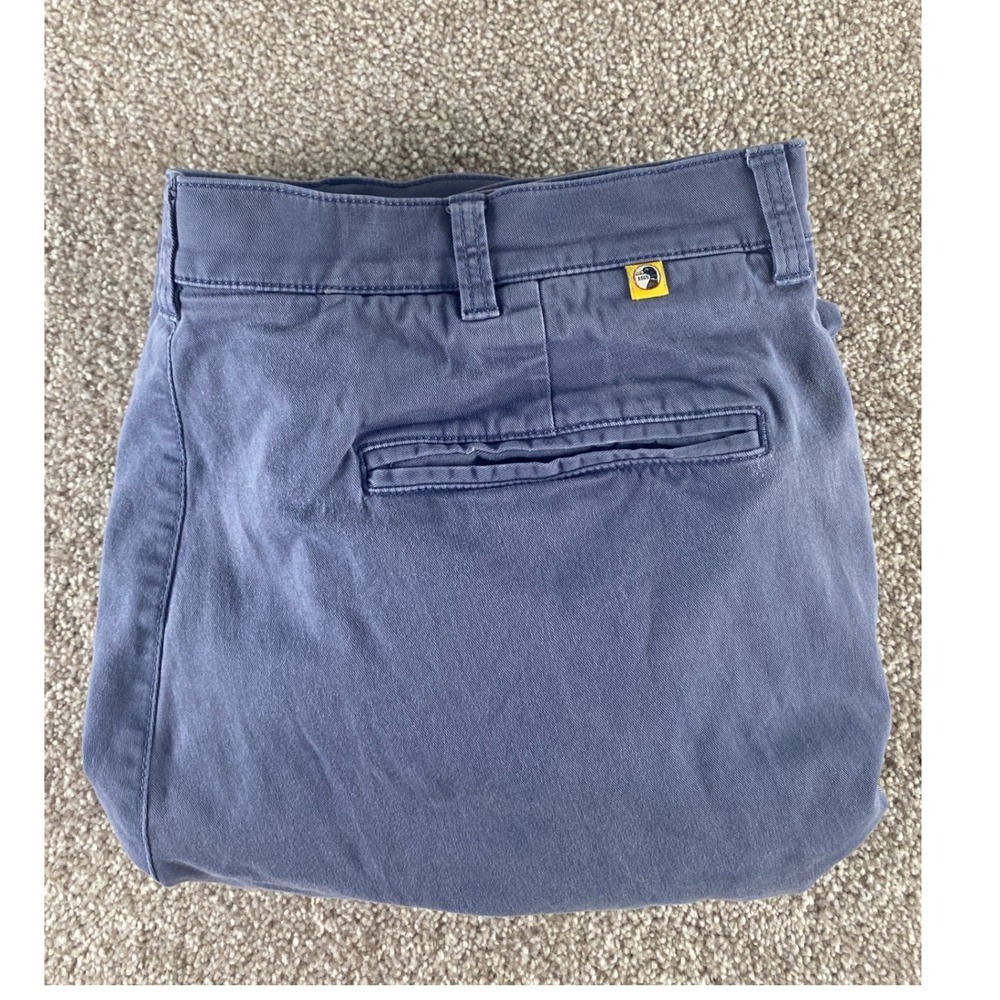 Duck Head Mens Blue Chino Pants Stretch Cotton Trousers 36x30 Hunt Camp Workwear